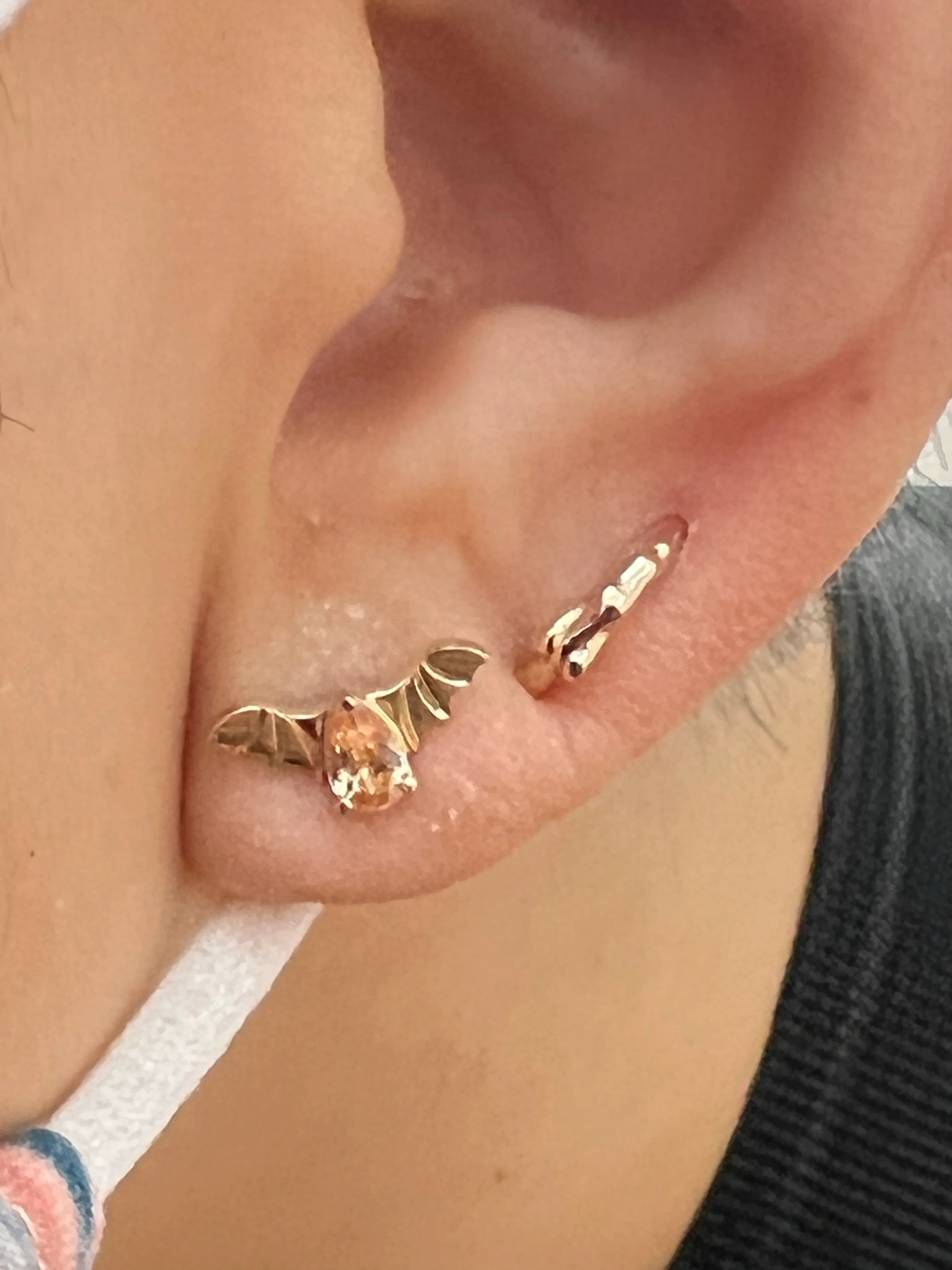 Junipurr Jewelry Bat with Champagne CZ - Image 5