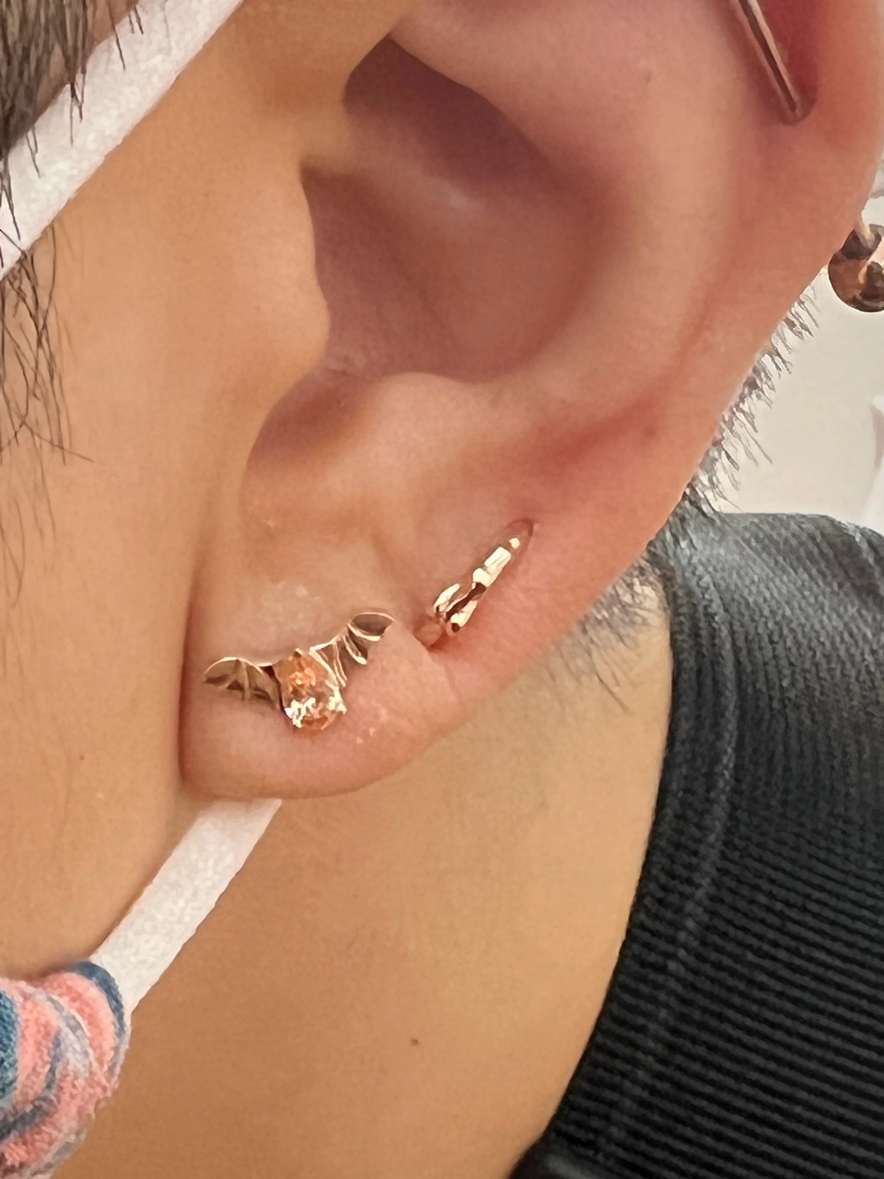 Junipurr Jewelry Bat with Champagne CZ - Image 6
