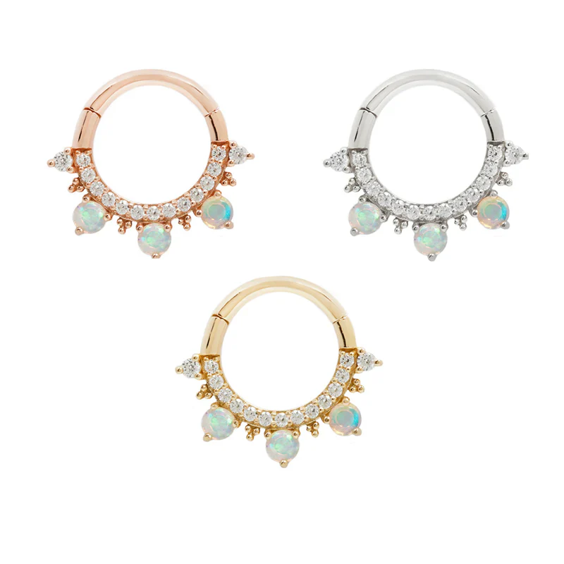 Buddha Jewelry Gigi - CZ + Opal Clicker - Image 9