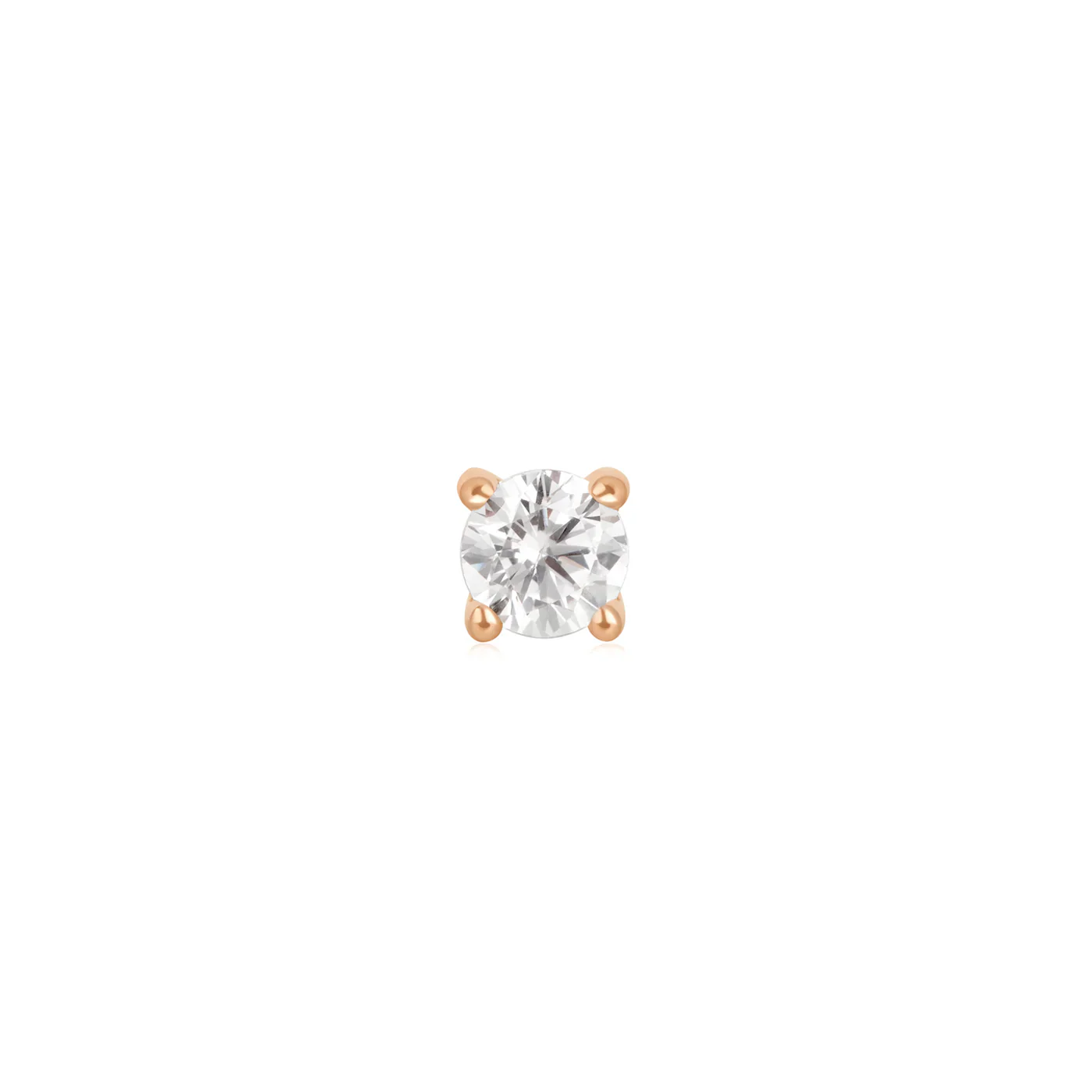 Ember Body Jewelry Prong Set CZ - Threadless End - Image 3