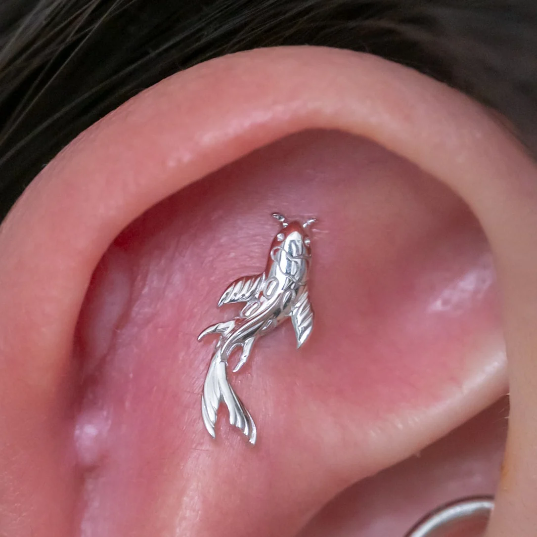 Flat / Faux Rook Piercing - Image 11