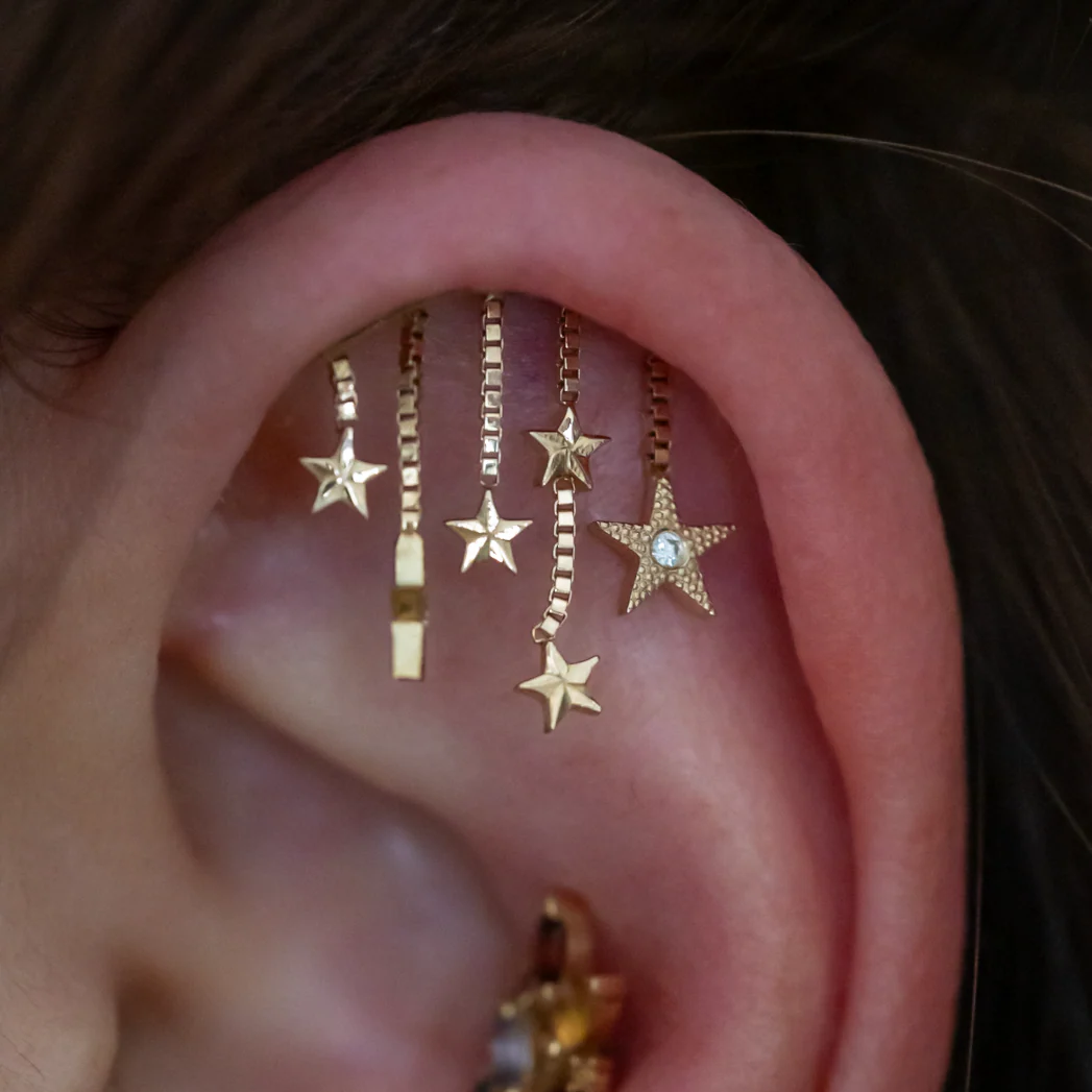 Hidden / Floating Helix Piercing