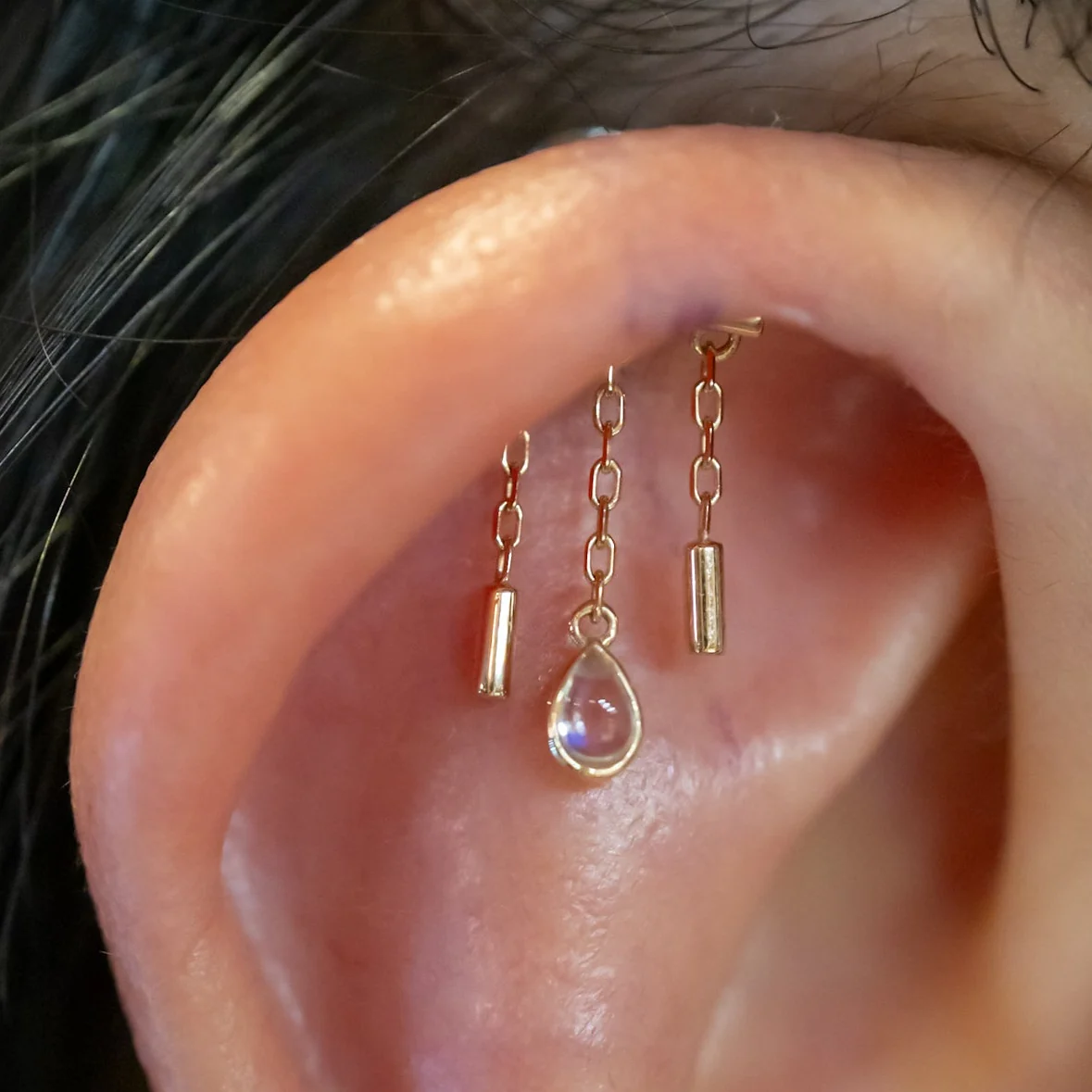 Hidden / Floating Helix Piercing - Image 3