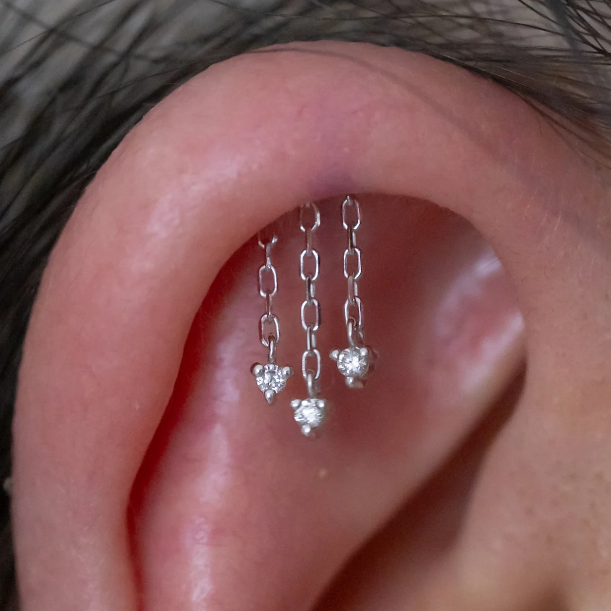 Hidden / Floating Helix Piercing - Image 8