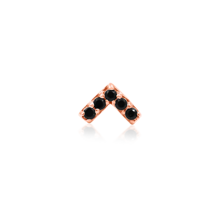 Junipurr Jewelry Chevron Black CZ