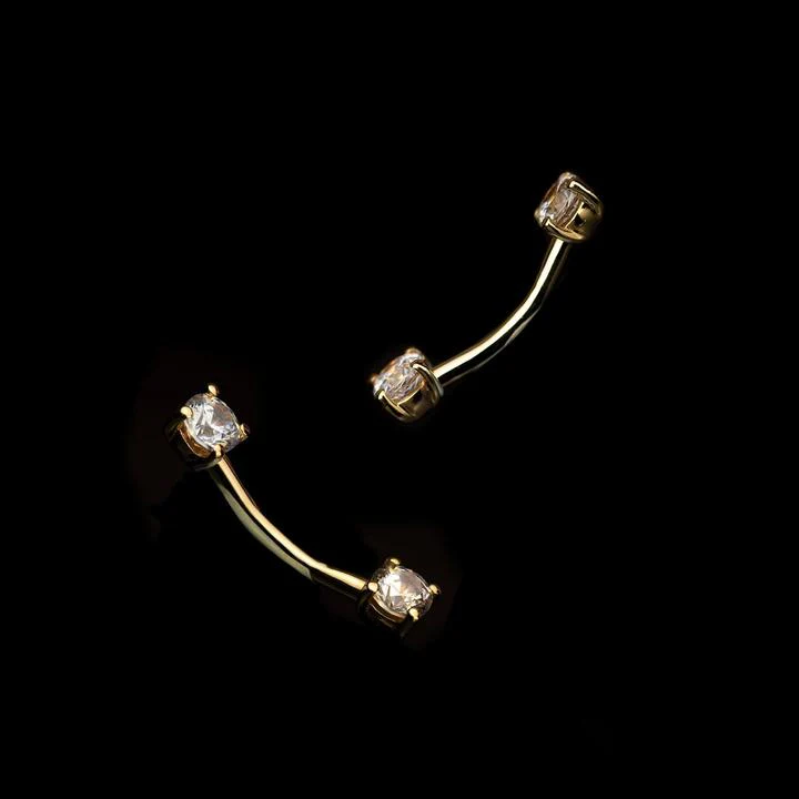 Junipurr Jewelry Empress Curved Gem Barbell (Internally Threaded) - Image 10