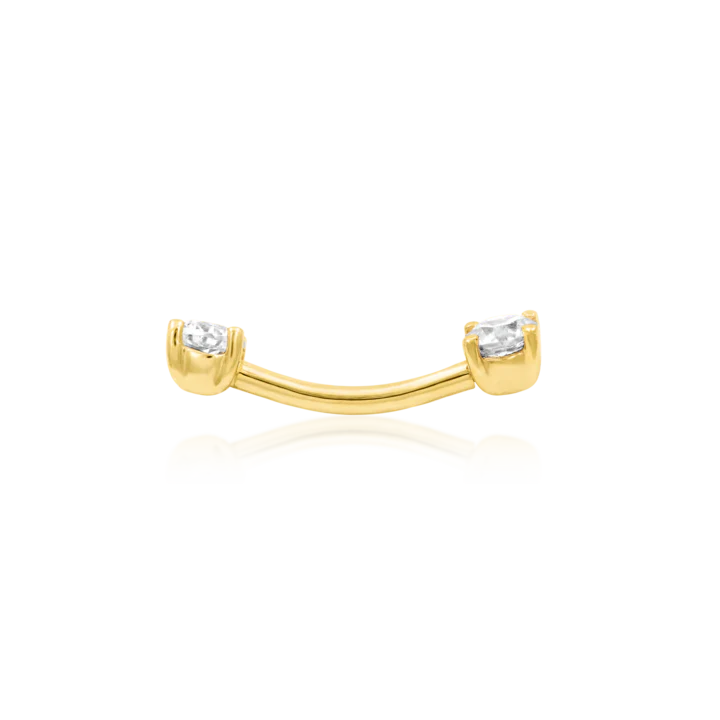 Junipurr Jewelry Empress Curved Gem Barbell (Internally Threaded) - Image 3