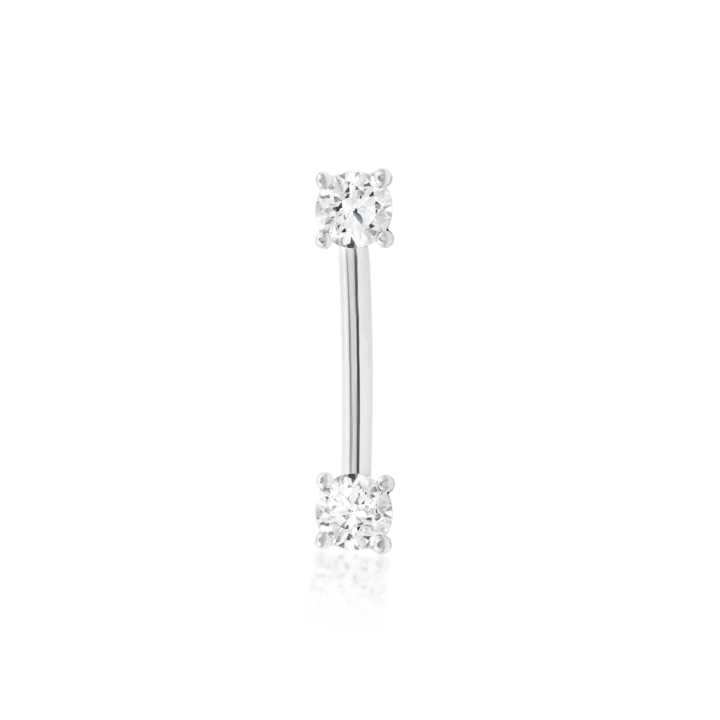Junipurr Jewelry Empress Curved Gem Barbell (Internally Threaded) - Image 4
