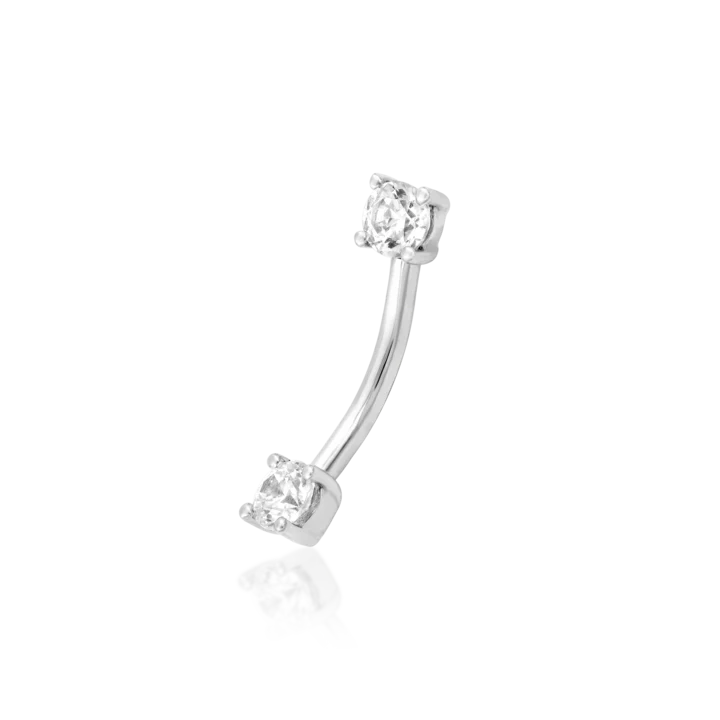 Junipurr Jewelry Empress Curved Gem Barbell (Internally Threaded) - Image 5