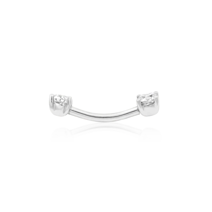 Junipurr Jewelry Empress Curved Gem Barbell (Internally Threaded) - Image 6