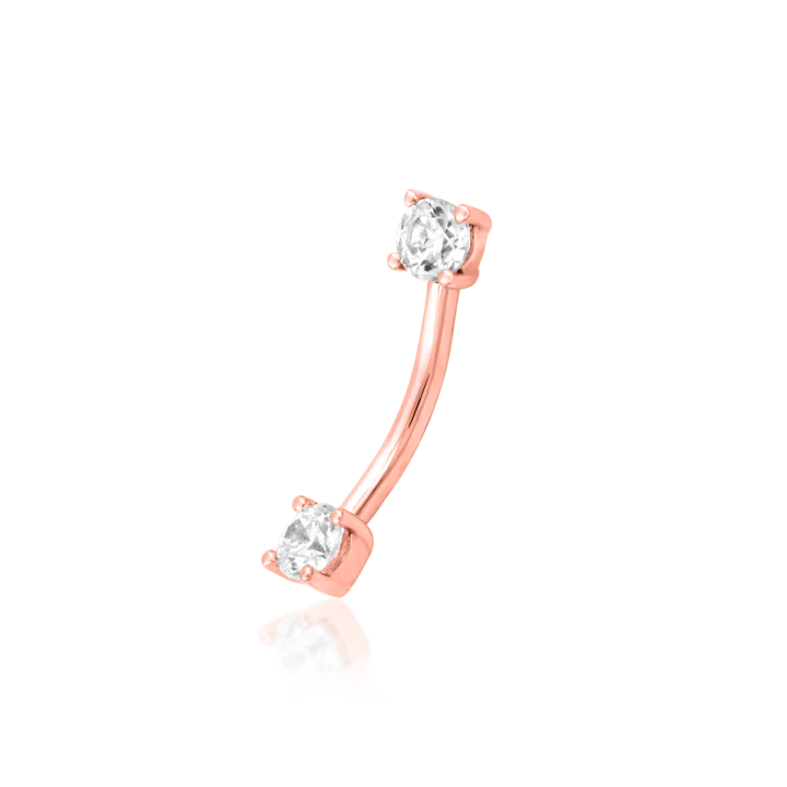 Junipurr Jewelry Empress Curved Gem Barbell (Internally Threaded) - Image 8