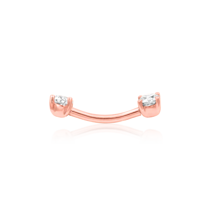 Junipurr Jewelry Empress Curved Gem Barbell (Internally Threaded) - Image 9