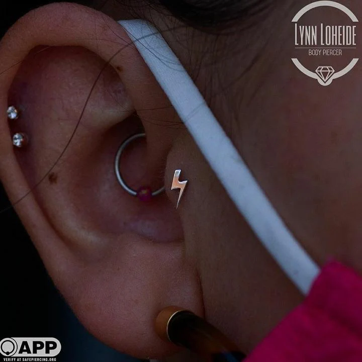 Junipurr Jewelry Gold Lightning Bolt - Image 3