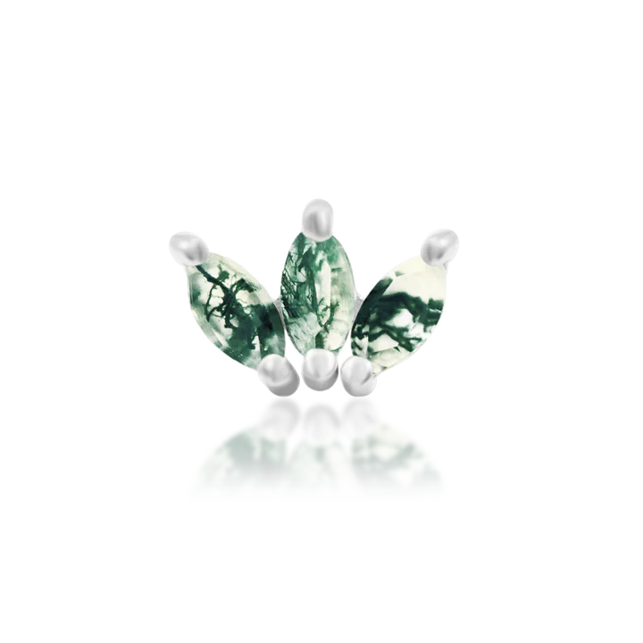 Junipurr Jewelry Moss Marquise Fan - Image 2