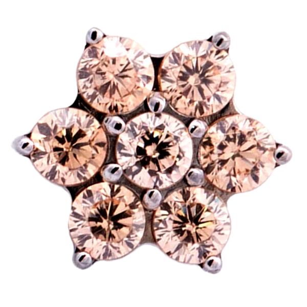 Junipurr Jewelry Titanium Flower Gem (6 petals) - Image 3