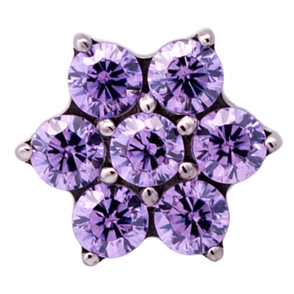 Junipurr Jewelry Titanium Flower Gem (6 petals) - Image 4