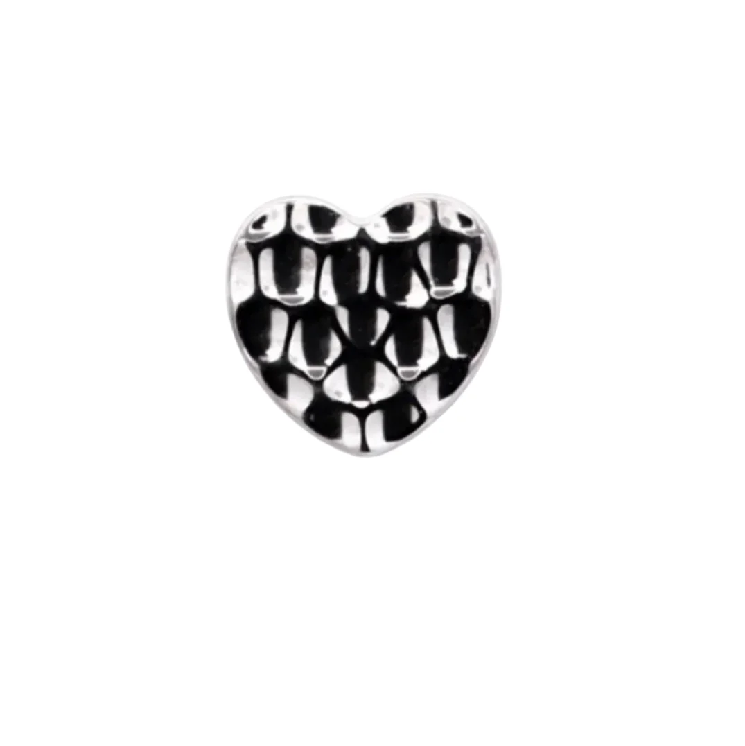 Junipurr Jewelry Titanium Hammered Heart