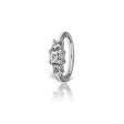 Maria Tash 2mm Diamond Princess Hoop Earring - Image 4