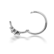 Maria Tash 2mm Diamond Princess Hoop Earring - Image 5