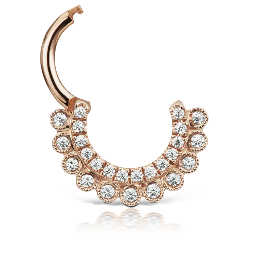 Maria Tash Cubic Zirconia Apsara Hoop Earring - Image 3