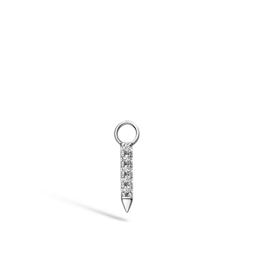Maria Tash  Diamond And Sapphire Eternity Bar Charm - Image 4