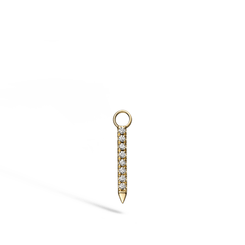 Maria Tash  Diamond And Sapphire Eternity Bar Charm - Image 6