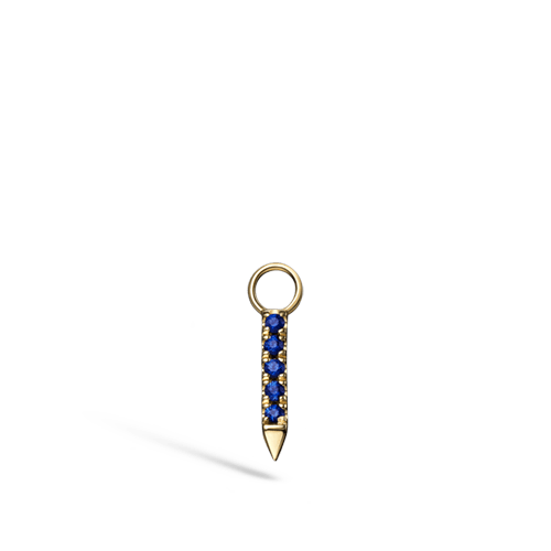Maria Tash  Diamond And Sapphire Eternity Bar Charm - Image 7