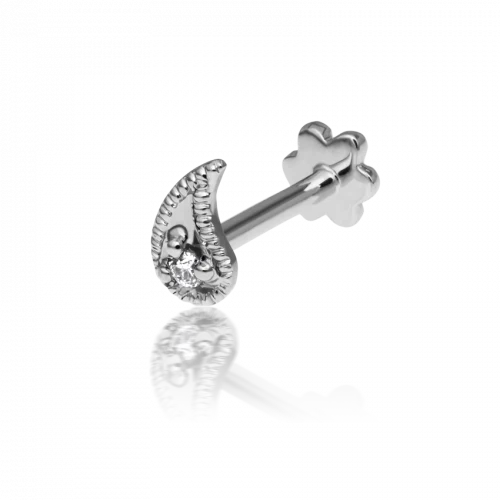 Maria Tash Diamond Paisley Threaded Stud - Image 4