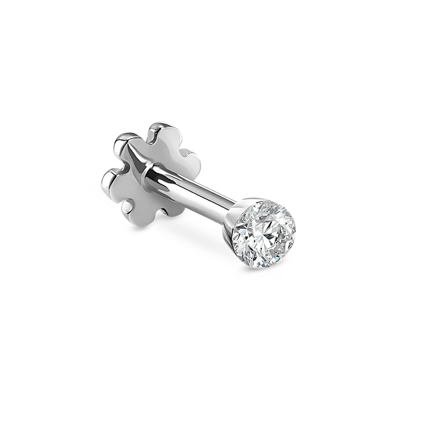 Maria Tash Invisible Set Diamond Threaded Stud Earring - Image 3