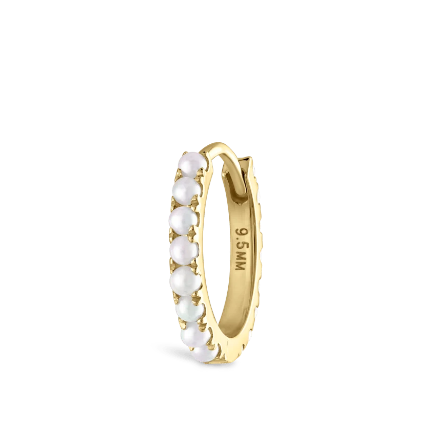 Maria Tash Pearl Eternity Hoop Earring