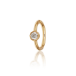 Maria Tash Scalloped Diamond Hoop Earing - Image 4