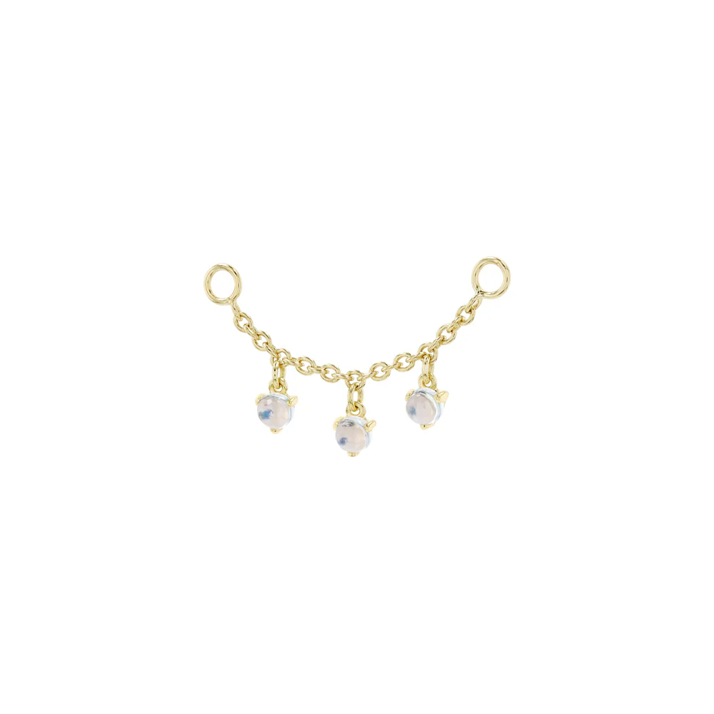 Modern Mood Chain - Dripping Cabochon Gemstones - Image 2