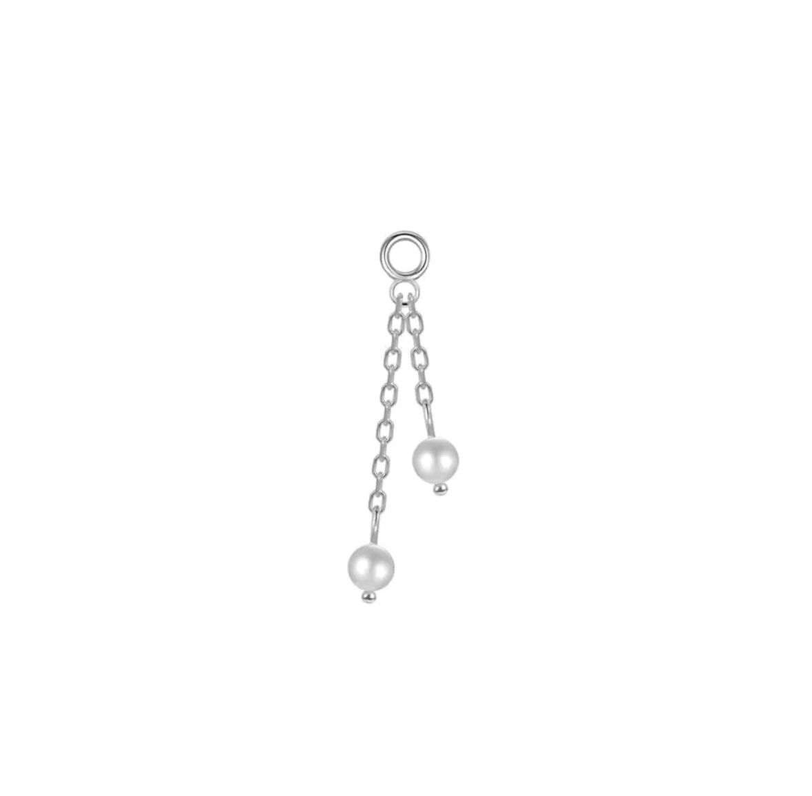 Modern Mood Double Pearl On Chain - Image 2