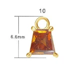 Modern Mood Limited Edition - Freeform Spessartite Garnet Charm - Image 2