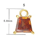 Modern Mood Limited Edition - Freeform Spessartite Garnet Charm - Image 4