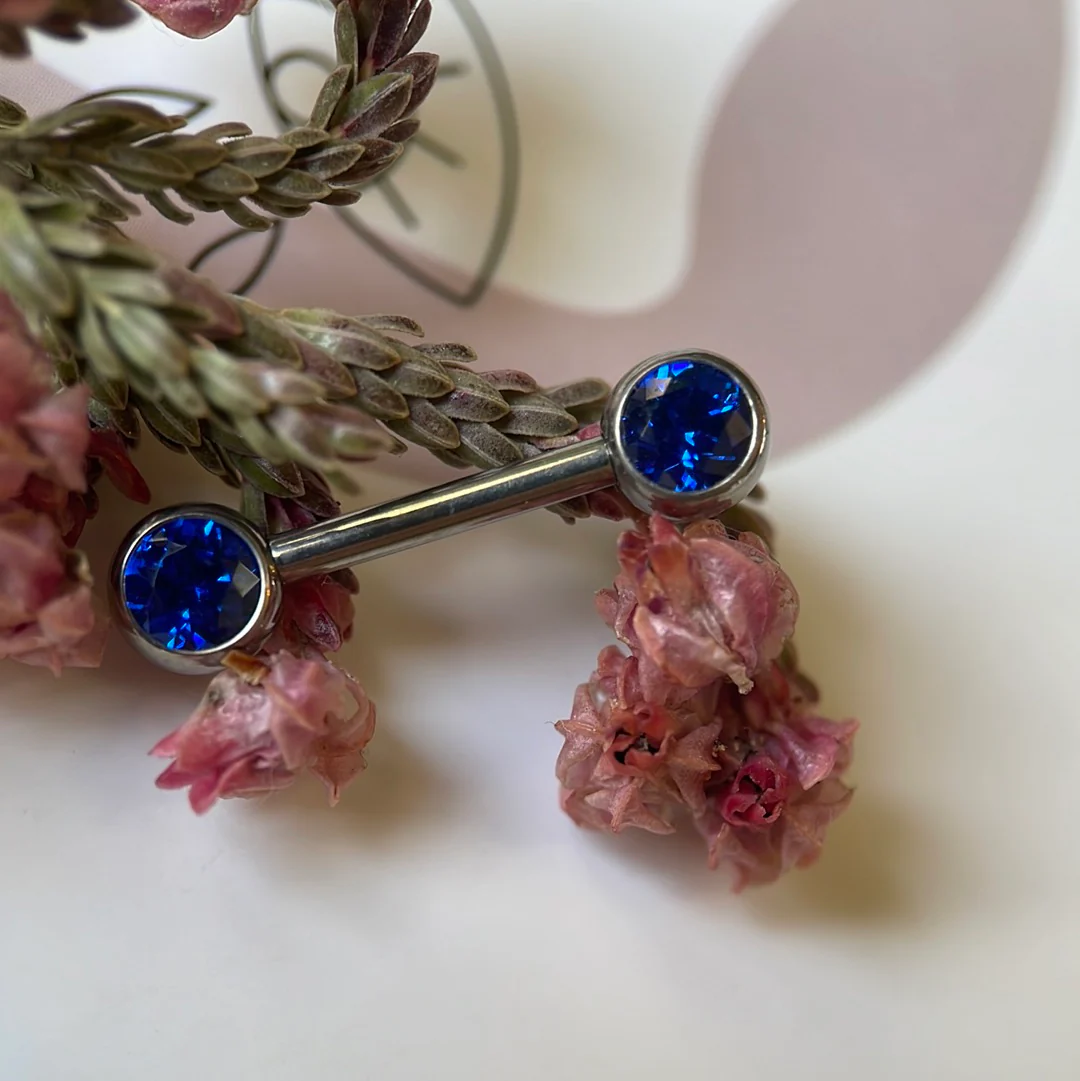 NeoMetal Threadless Titanium Side Faceted Gem - Image 10