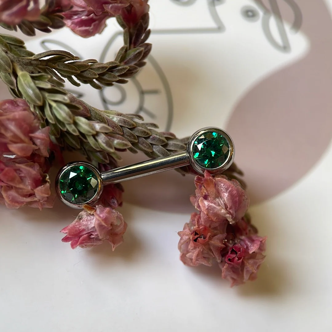 NeoMetal Threadless Titanium Side Faceted Gem - Image 12