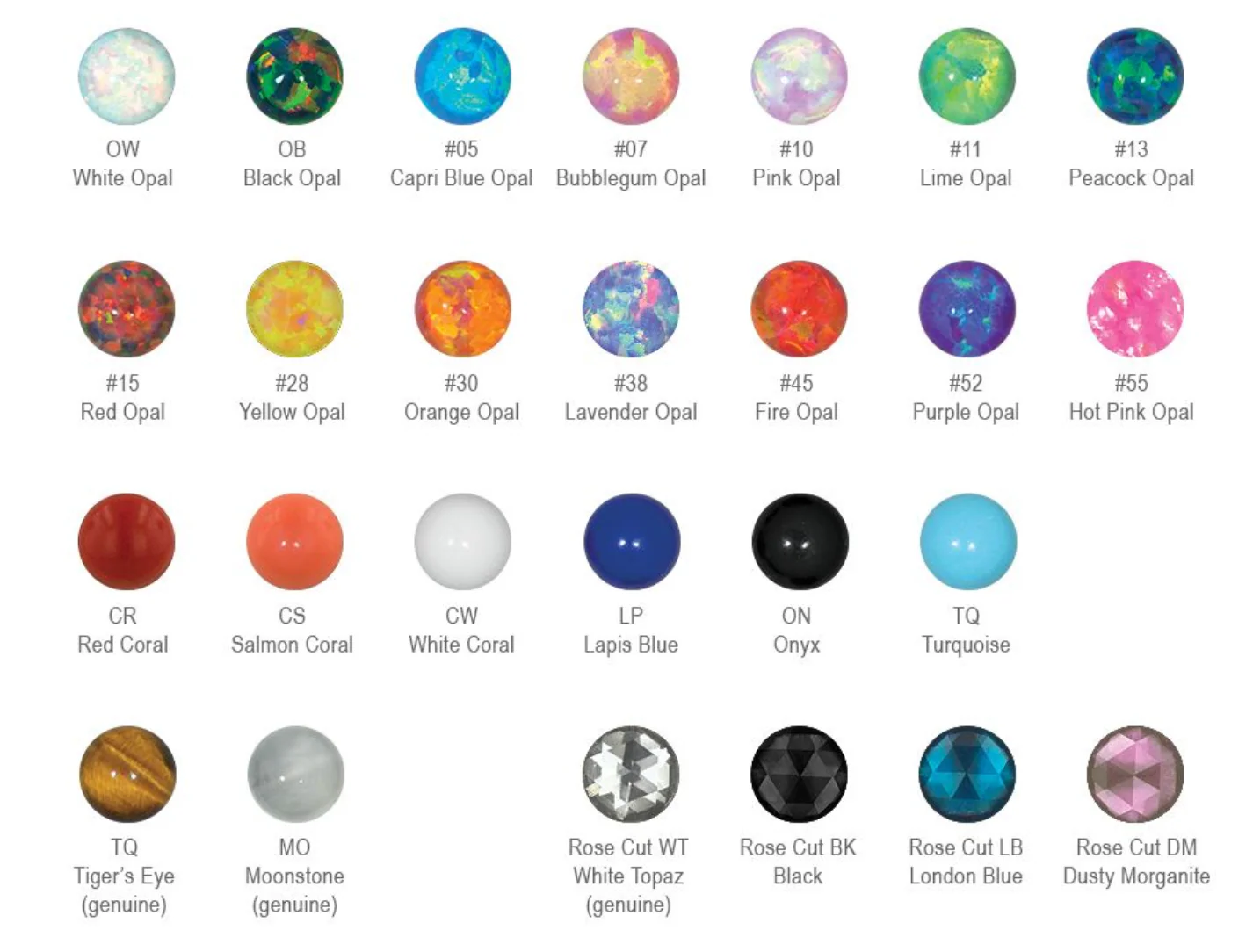 NeoMetal Threadless Titanium Side Faceted Gem - Image 7