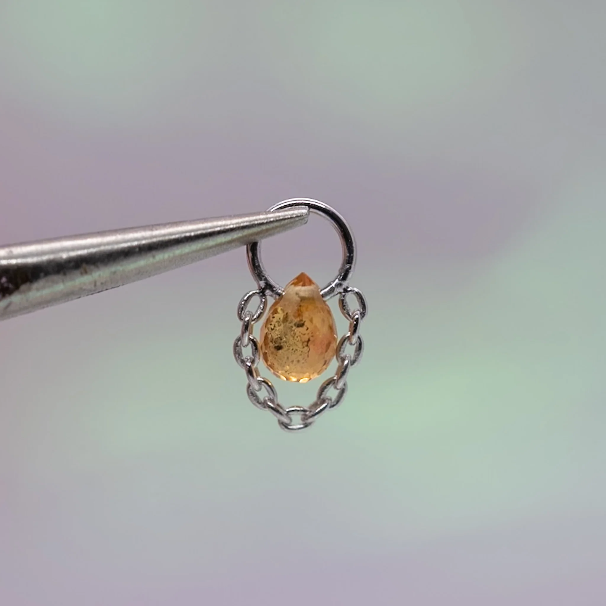 Pupil Hall Briolette Charm 2025 - Coloured Sapphire - Image 2