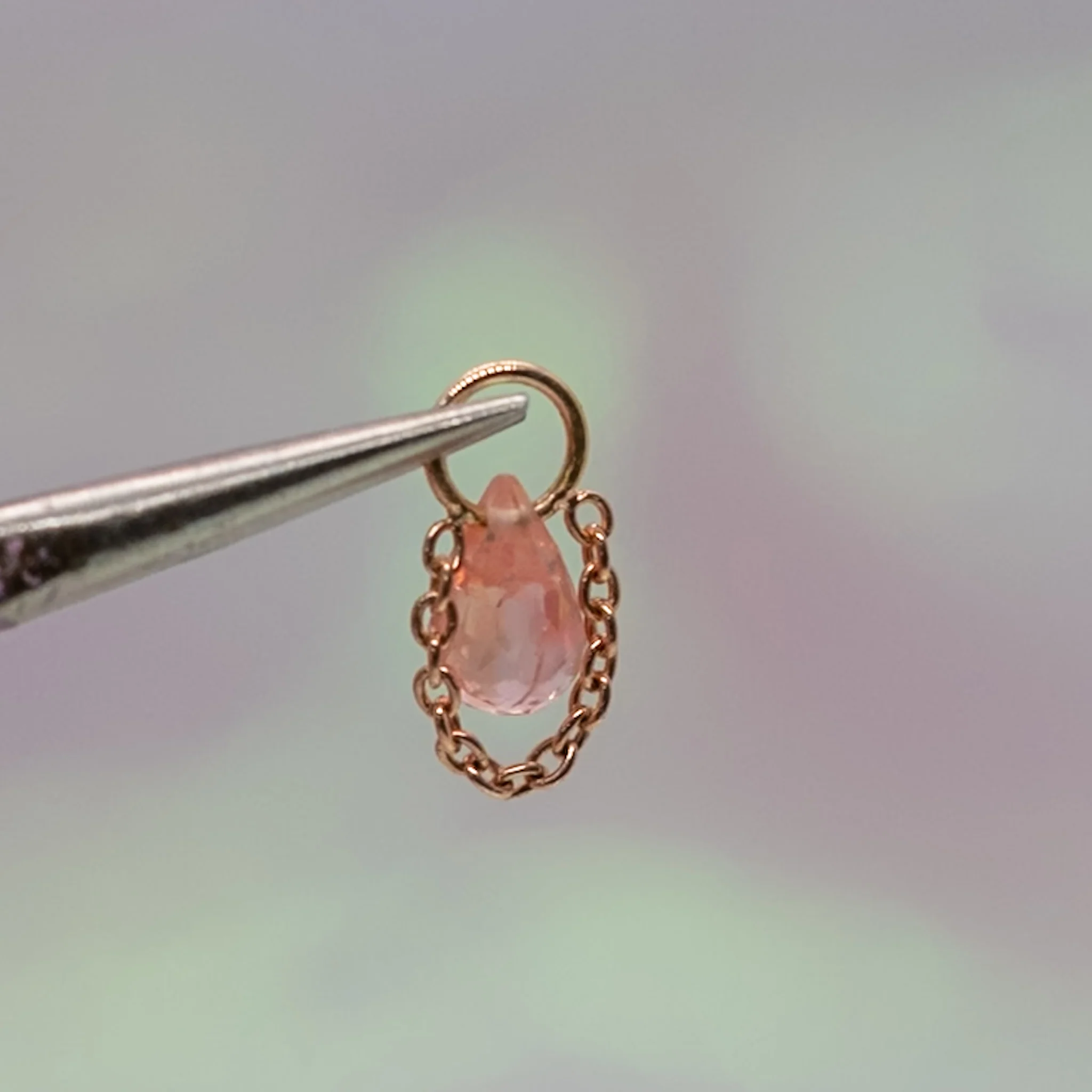 Pupil Hall Briolette Charm 2025 - Coloured Sapphire - Image 5