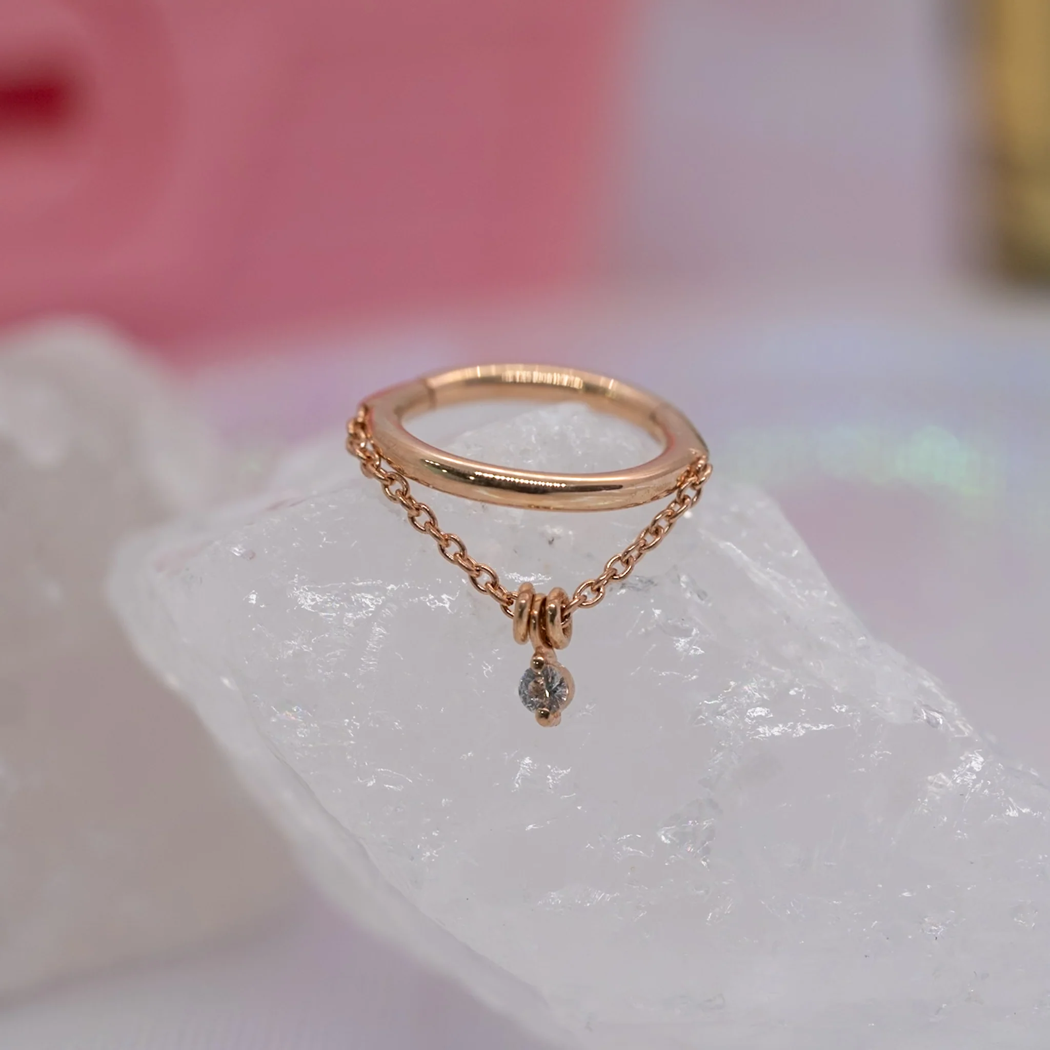 Pupil Hall Stoned Chained Easy Ring - Image 3