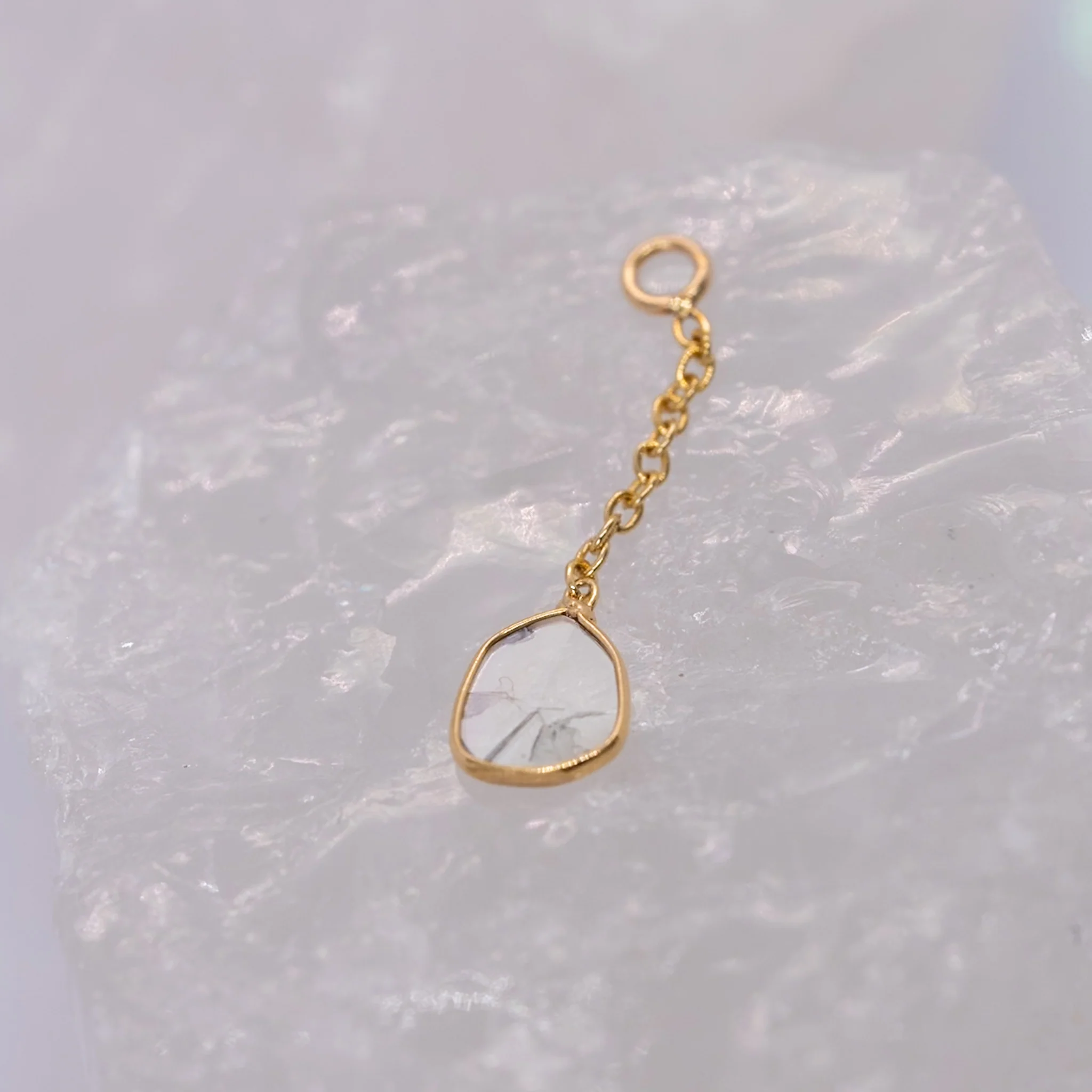 Quetzalli Jewelry White Diamond Charm - Image 2