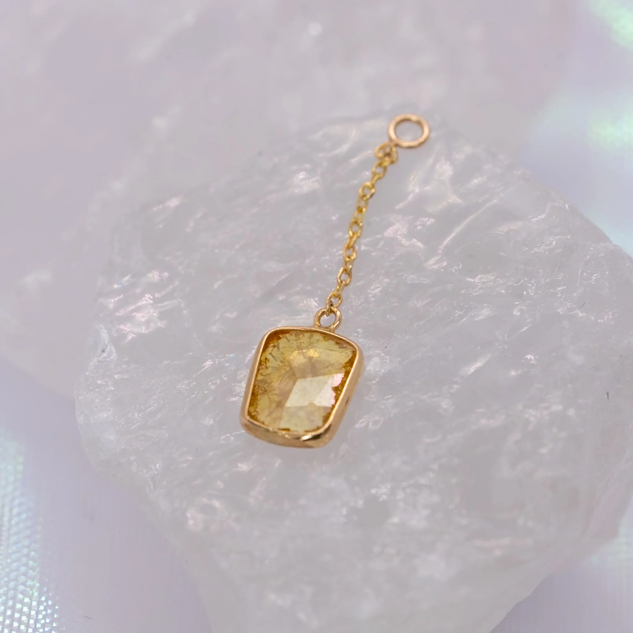 Quetzalli Jewelry Yellow Diamond Charm - Image 3