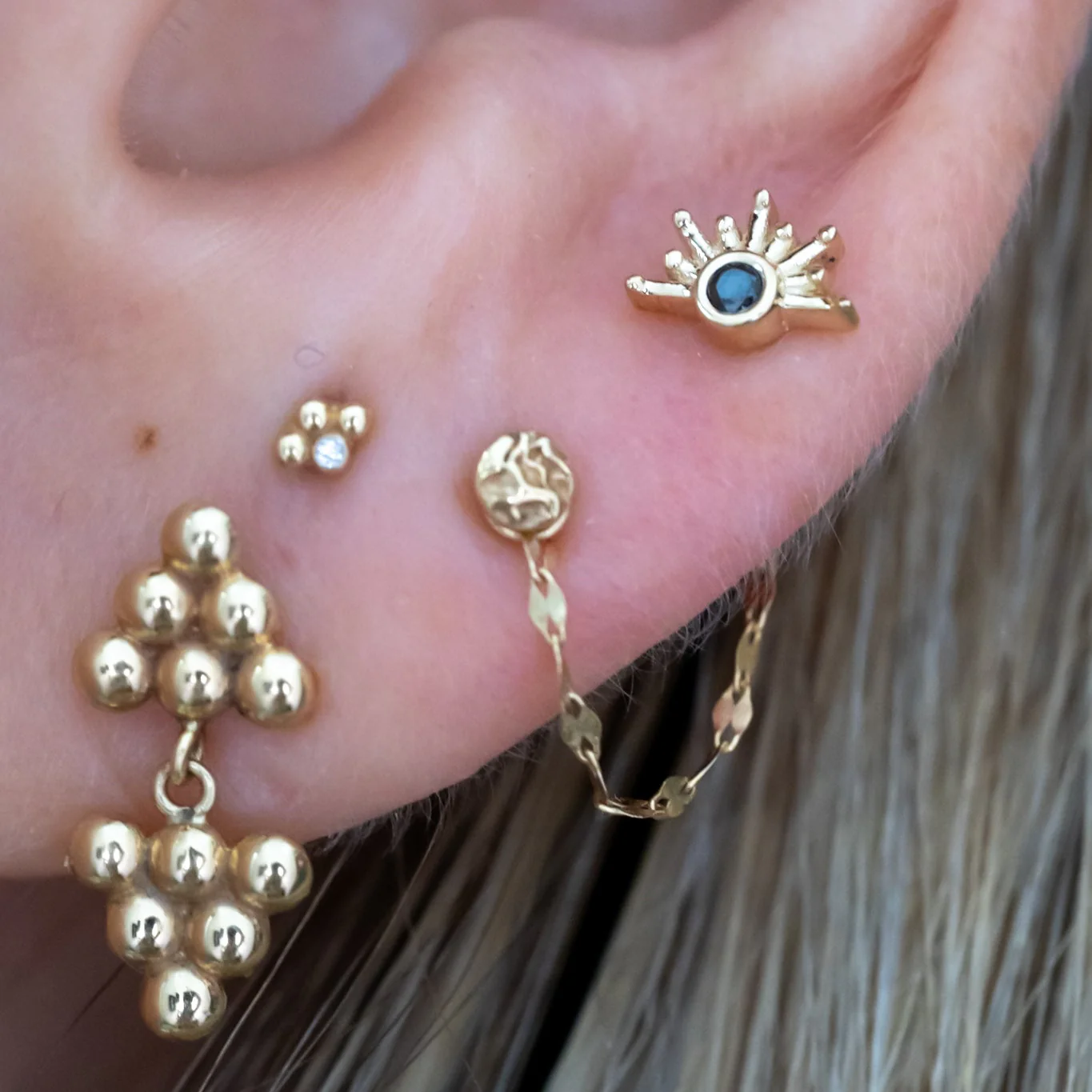 Stacked Lobe Piercing - Image 2