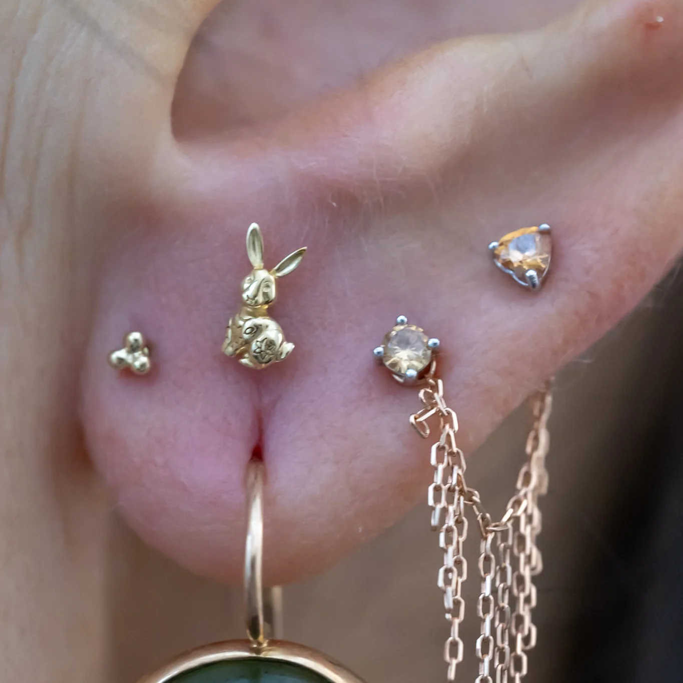 Stacked Lobe Piercing - Image 3