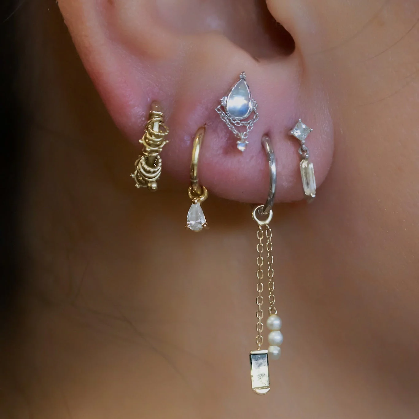 Stacked Lobe Piercing - Image 6