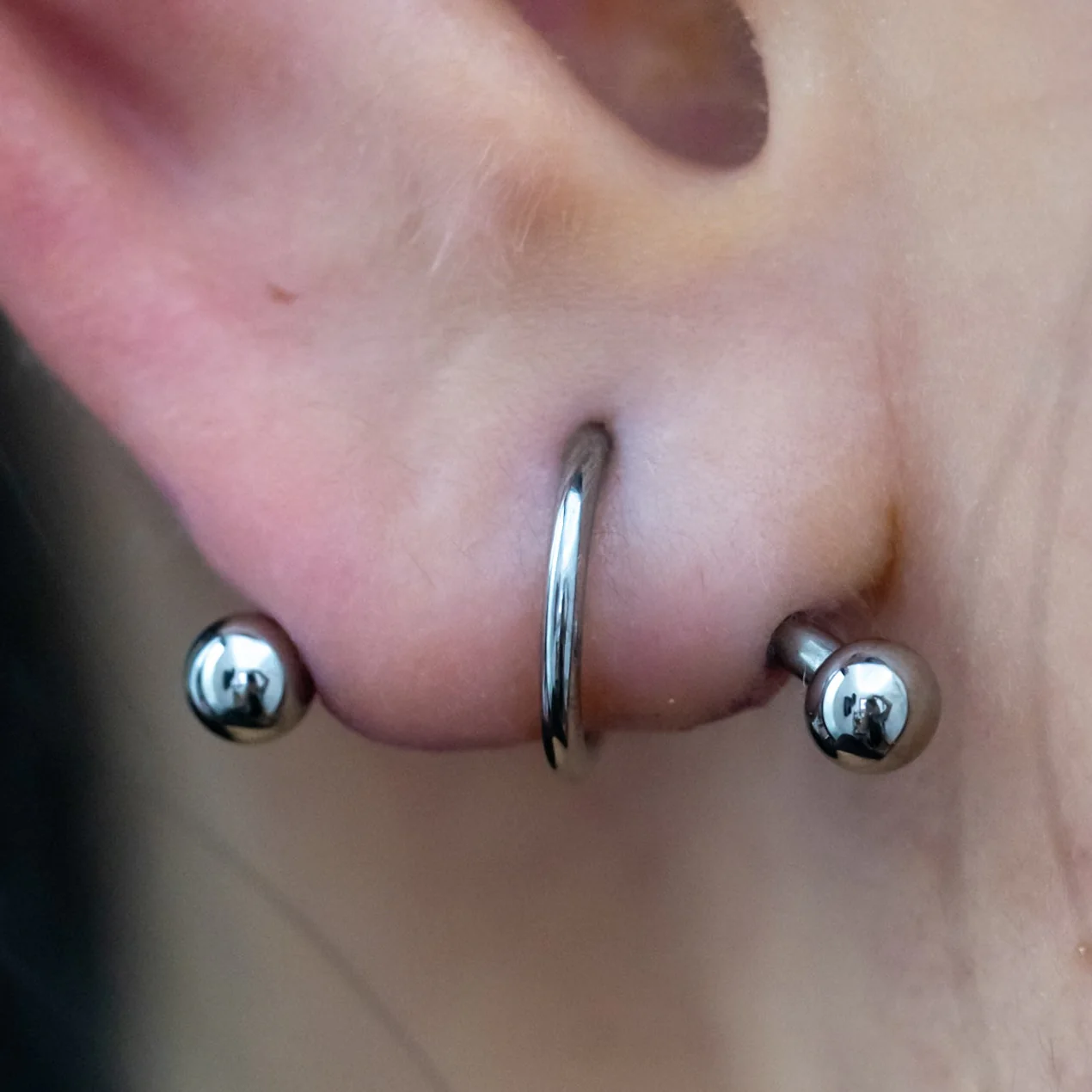 Transverse Lobe Piercing
